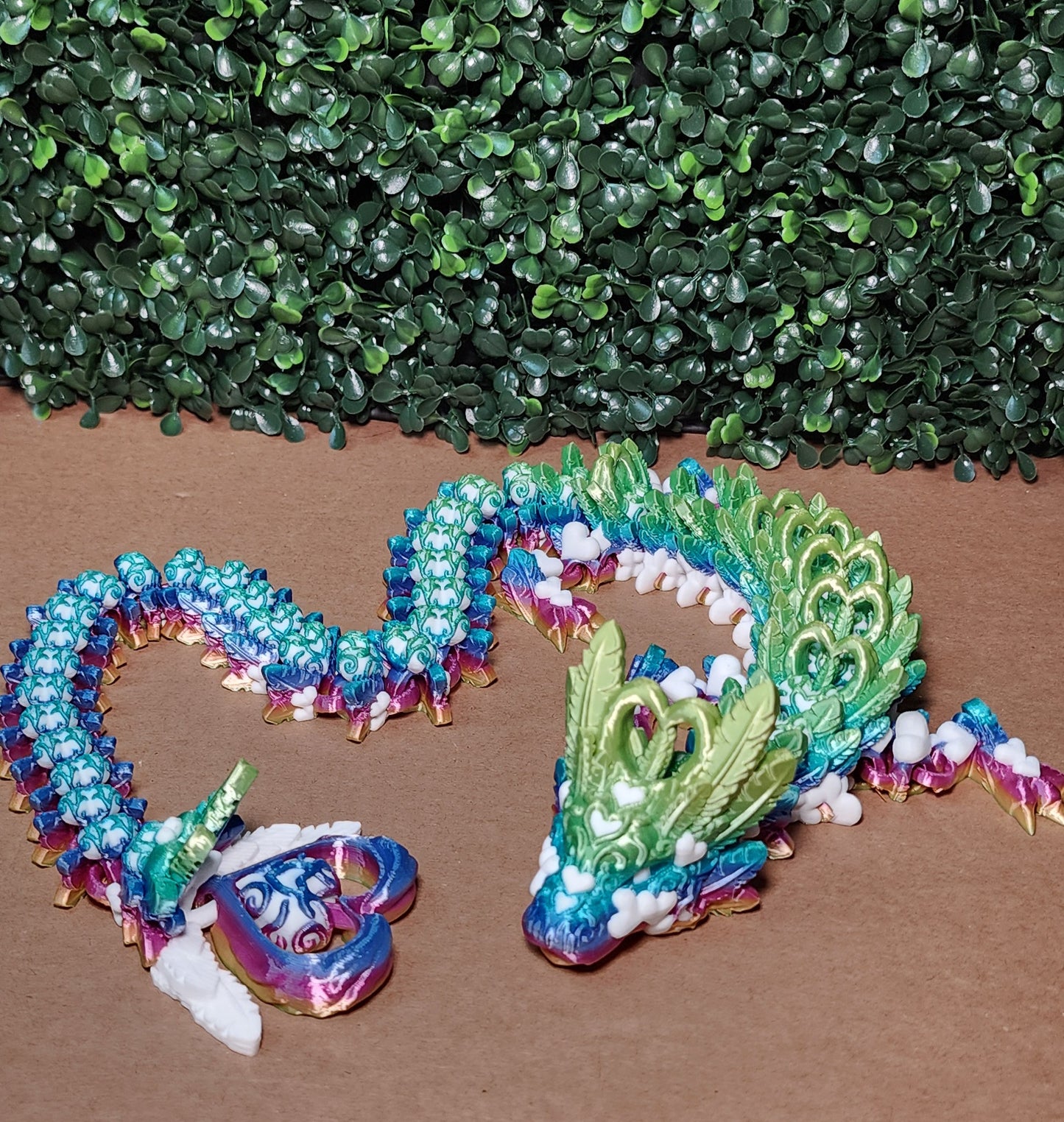 3D-Printed Light Heart Dragon White