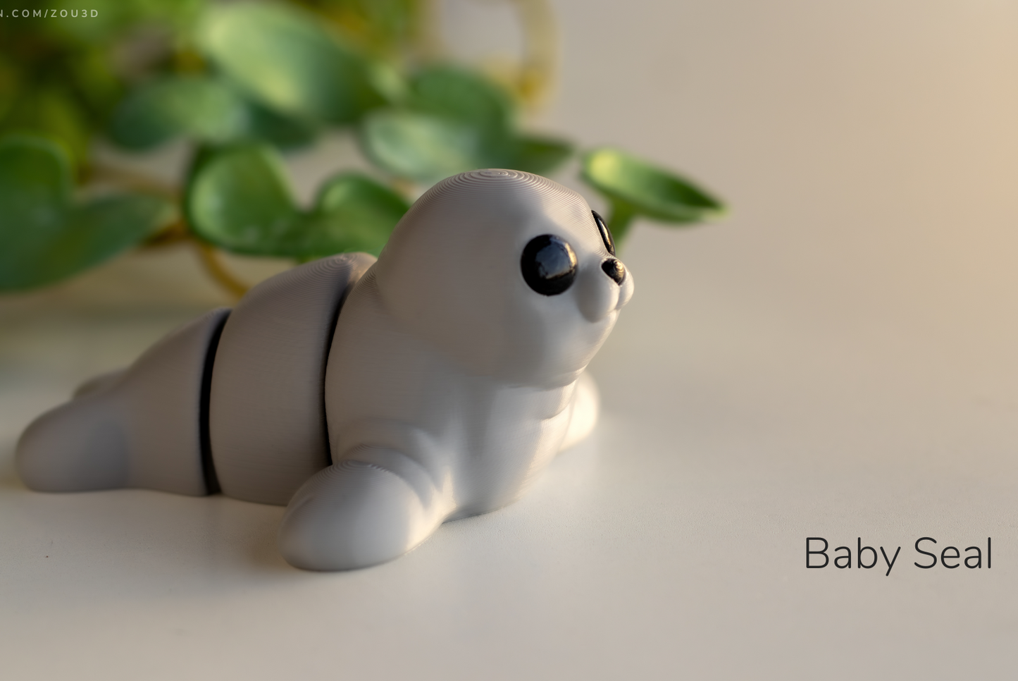 Adorable 3D-Printed Baby Seal