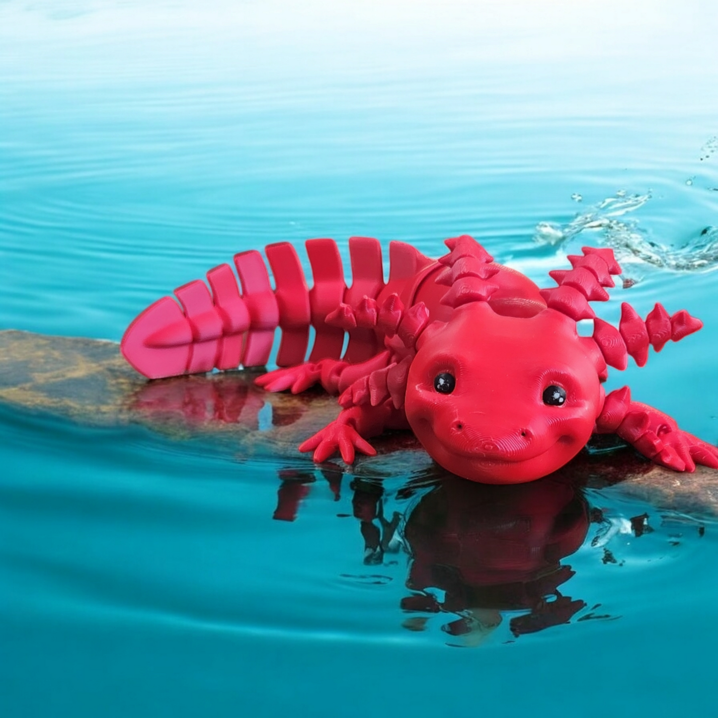 Adorable 3D-Printed Axolotl