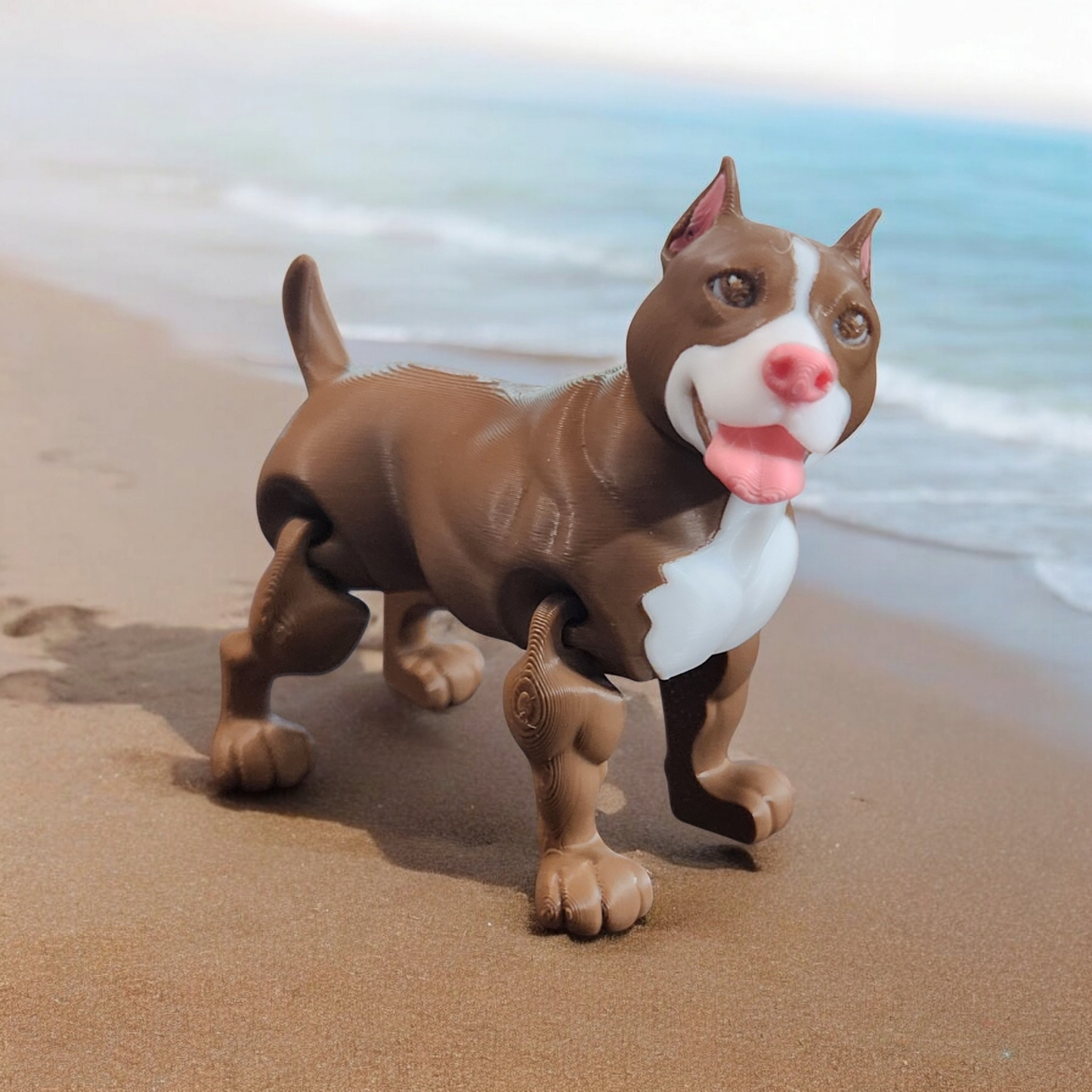 Adorable 3D-Printed Pitbull