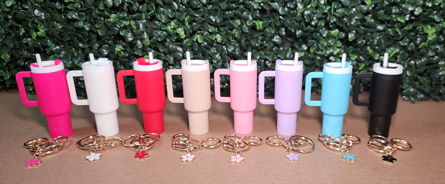 Tumbler Keychain - Dark Pink