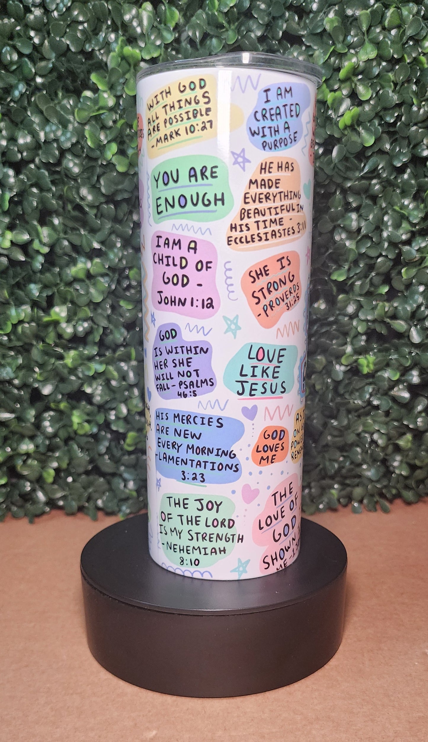 My Daily Bible Affirmations 20oz Stainless Steel Tumbler